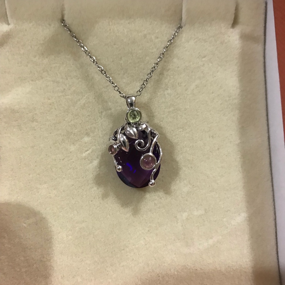 FLASH SALE Fire&ice Amethyst necklace